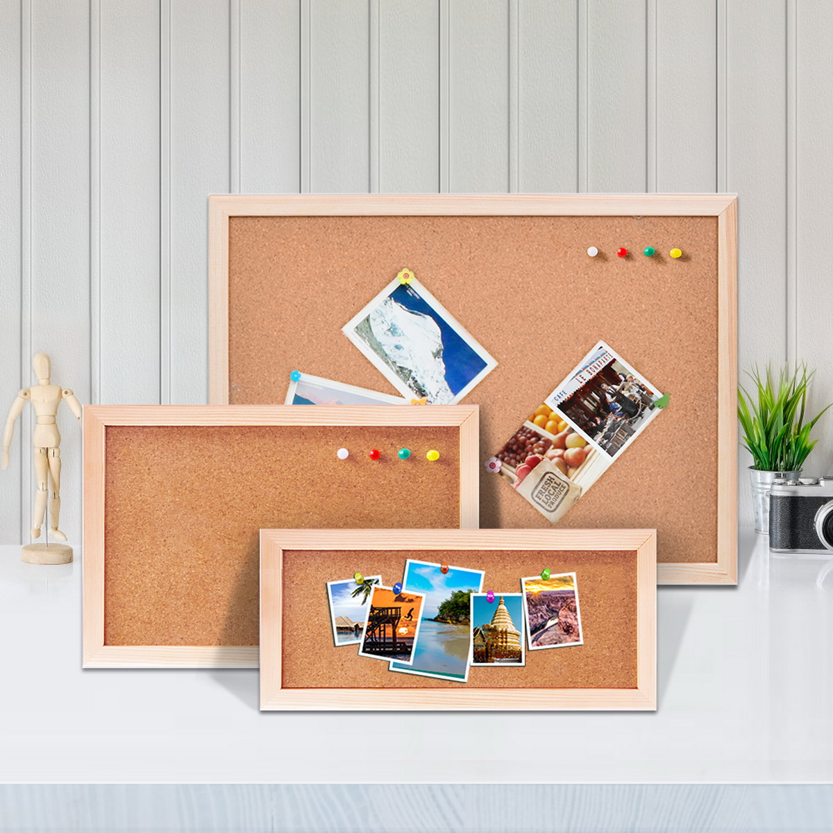 กระดานข้อความไม้สนวินเทจพร้อมก - Frame Display Wood บทวิจารณ์และราคา