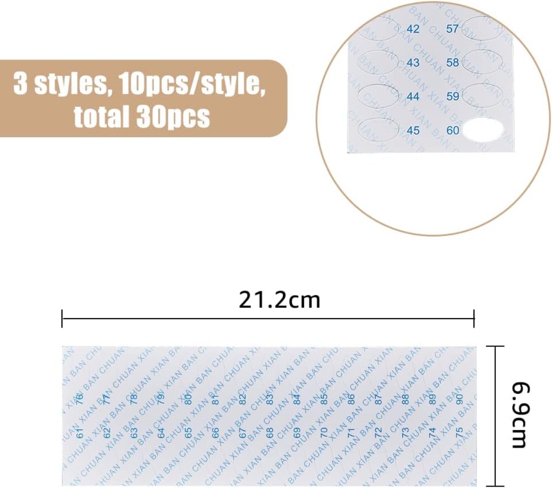 30 ชิ้น 30 ตําแหน่งเย็บปักถักร - Embroidery Paper บทวิจารณ์และราคา