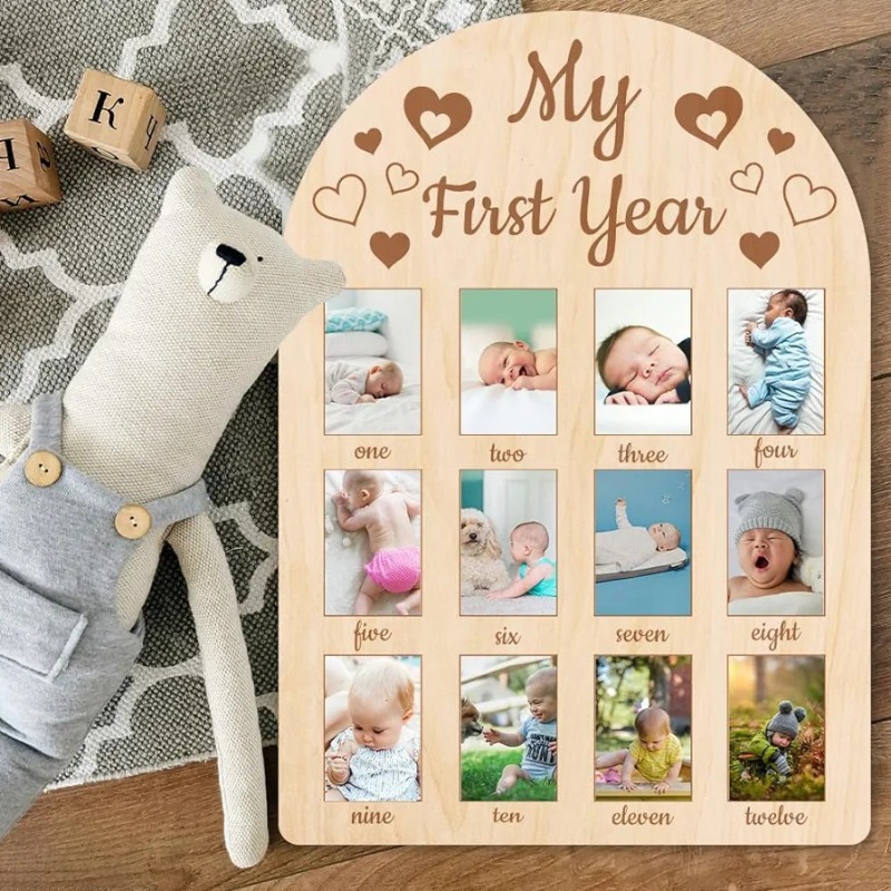 กรอบรูปที่ระลึกเด็กทารกไม้, ปฏ - Frame Display Wood บทวิจารณ์และราคา