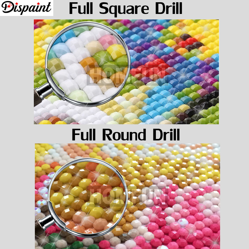 Dispaint เต็มรูปแบบเพชรเย็บปัก - Embroidery Cross Stitch Patterns บทวิจารณ์และราคา