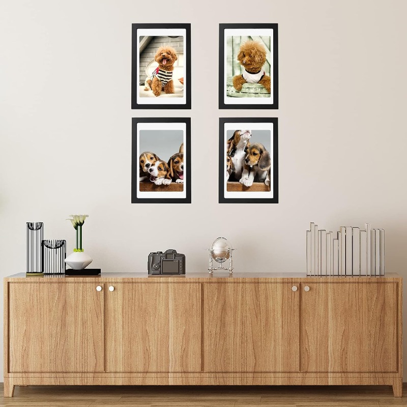 กรอบรูปไม้สีดำขนาด A4 ชุด 5 ชิ - Frame Display Wood บทวิจารณ์และราคา