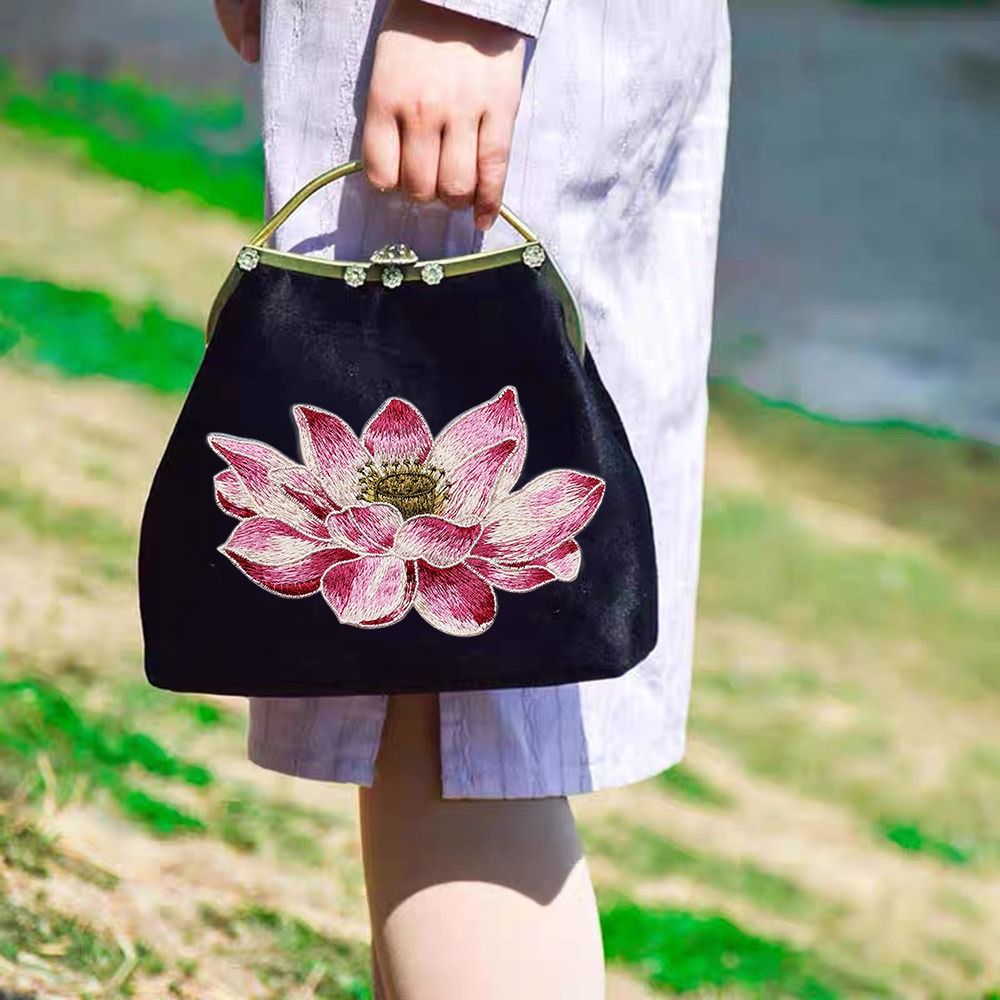 กระเป๋าปัก tempelan Bunga บัวแ - Embroidery Flower Pattern บทวิจารณ์และราคา