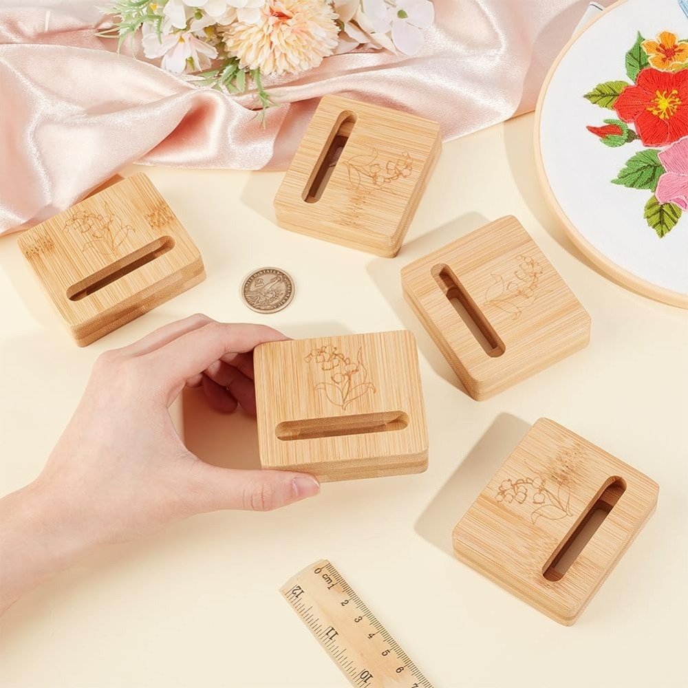 ขาตั้งวงแหวนปักผ้ารูปสี่เหลี่ย - Embroidery Flower Pattern บทวิจารณ์และราคา