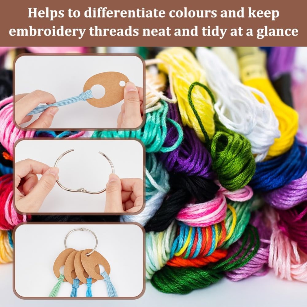 100 ชิ้น Teardrop Floss ด้ายหย - Embroidery Paper บทวิจารณ์และราคา