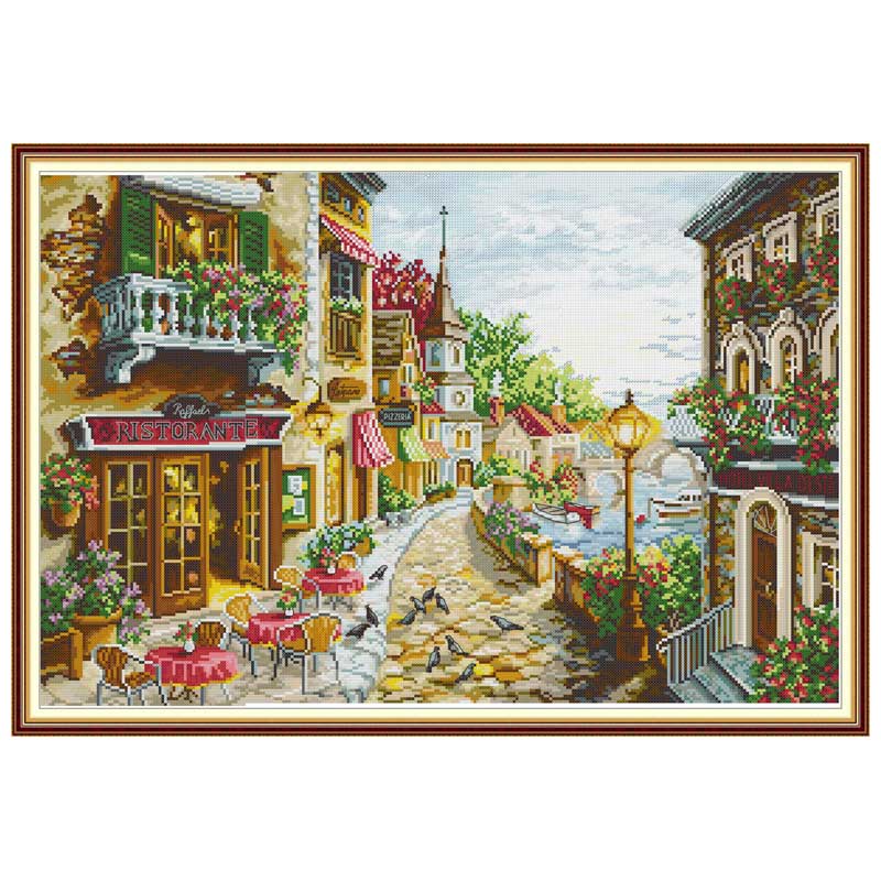 ชุดงานปักครอสติชลายถนนด้านข้าง - Embroidery X Stitch บทวิจารณ์และราคา