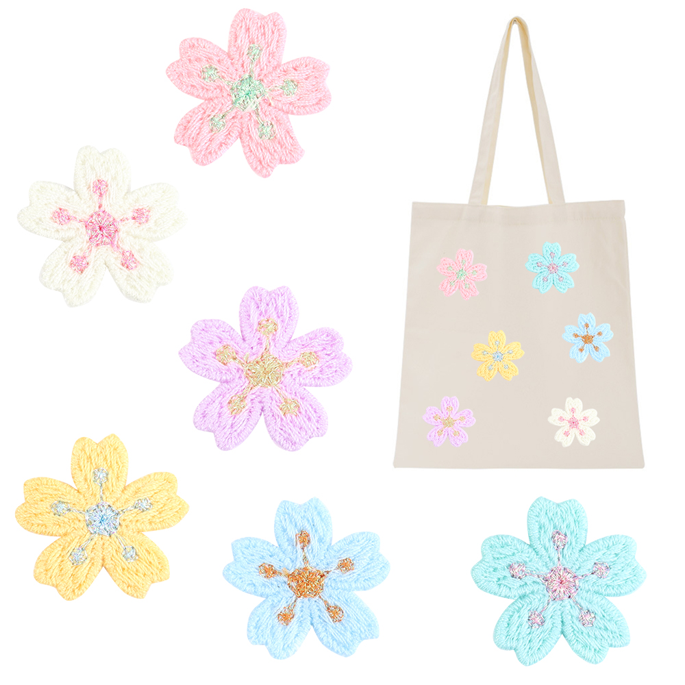 20 ชิ้น/ล็อตที่มีสีสัน 2.4 ซม. - Embroidery Flower Pattern บทวิจารณ์และราคา