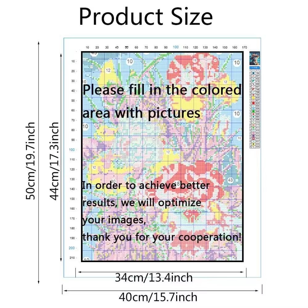 ชุดปักลายตามรูปภาพ 11CT พร้อมด - Embroidery X Stitch บทวิจารณ์และราคา